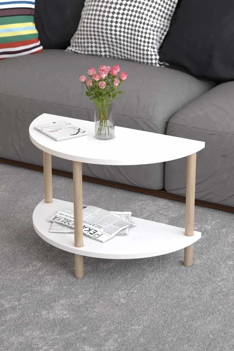 Belvo Soffbord 60x42x30 cm - Vit - Möbler - Bord & matgrupp - Soffbord