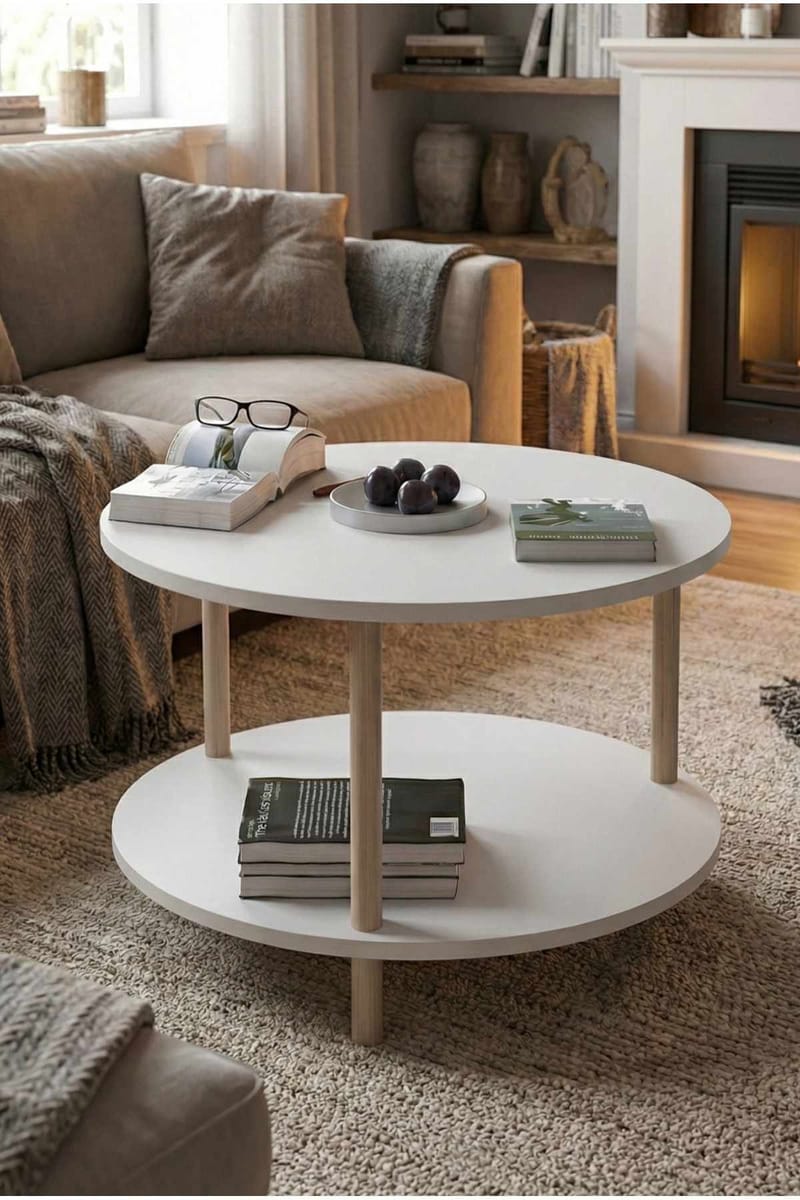 Belvo Soffbord 60x43 cm - Vit - Möbler - Bord & matgrupp - Soffbord