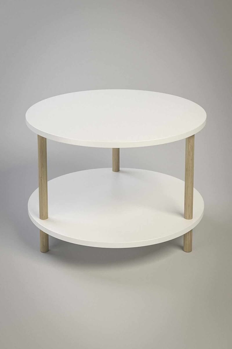 Belvo Soffbord 60x43 cm - Vit - Möbler - Bord & matgrupp - Soffbord