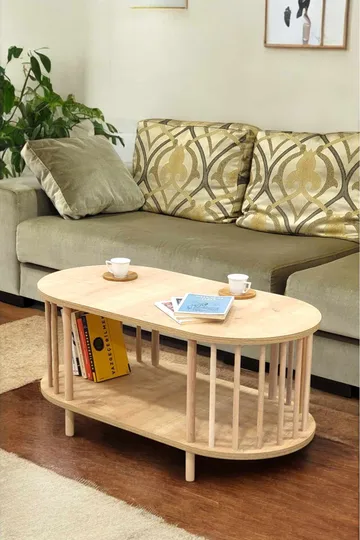 Belvo Soffbord 90x43x45 cm - Sapphire Oak - Möbler - Bord & matgrupp - Soffbord