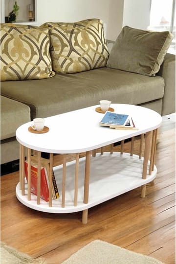 Belvo Soffbord 90x43x45 cm - Vit - Möbler - Bord & matgrupp - Soffbord