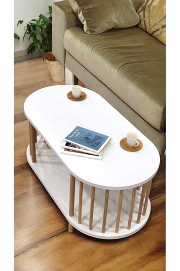 Belvo Soffbord 90x43x45 cm - Vit - Möbler - Bord & matgrupp - Soffbord