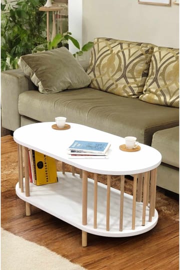 Belvo Soffbord 90x43x45 cm - Vit - Möbler - Bord & matgrupp - Soffbord