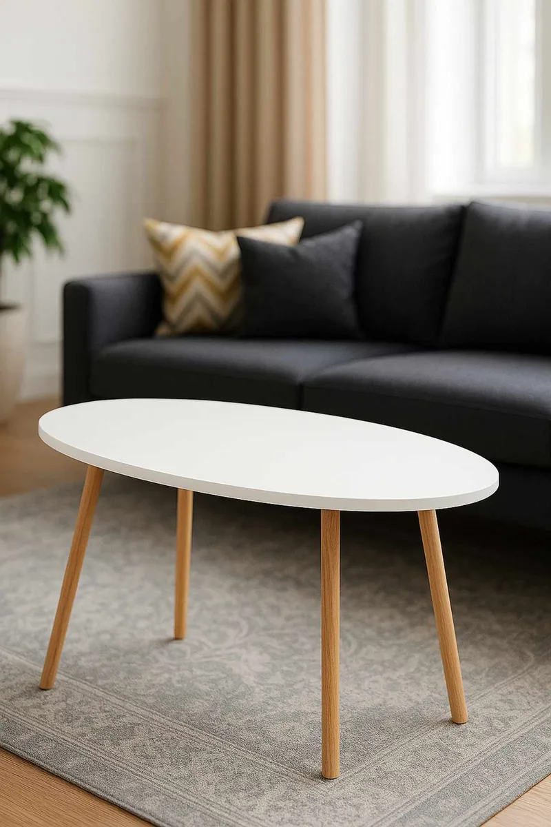 Belvo Soffbord 90x60x50 cm - Vit - Möbler - Bord & matgrupp - Soffbord