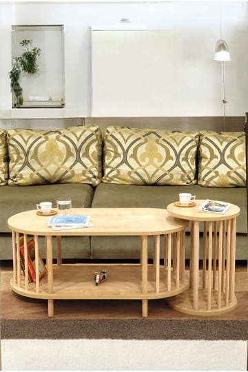 Belvo Soffbordsset 90x43x45 cm - Sapphire Oak - Möbler - Bord & matgrupp - Soffbord