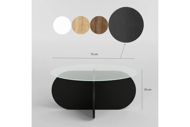 Bengul Soffbord 70 cm - Svart - Möbler - Bord & matgrupp - Soffbord