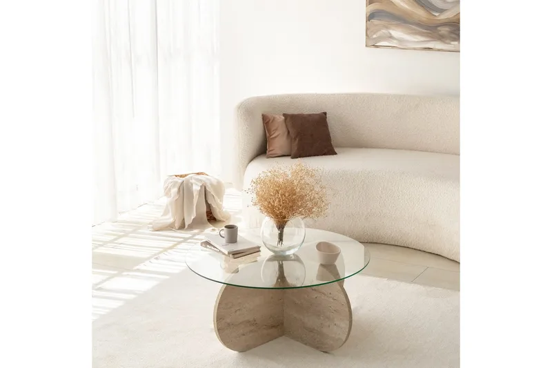 Bengul Soffbord 75 cm - Beige - Möbler - Bord & matgrupp - Soffbord