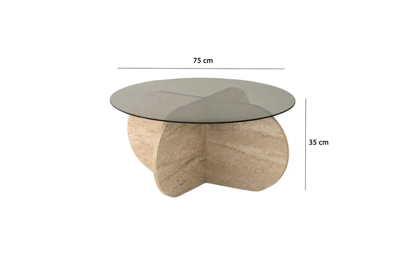 Bengul Soffbord 75 cm - Beige - Möbler - Bord & matgrupp - Soffbord