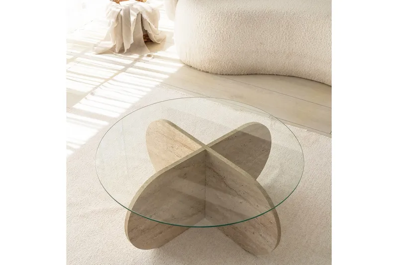 Bengul Soffbord 75 cm - Beige - Möbler - Bord & matgrupp - Soffbord