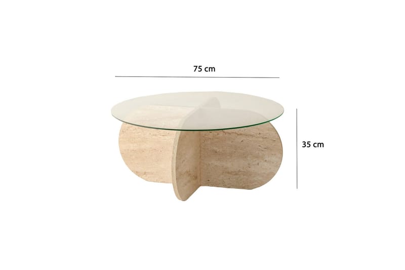 Bengul Soffbord 75 cm - Beige - Möbler - Bord & matgrupp - Soffbord