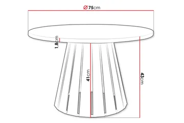 Berber Soffbord 75 cm - Vit - Möbler - Bord & matgrupp - Soffbord