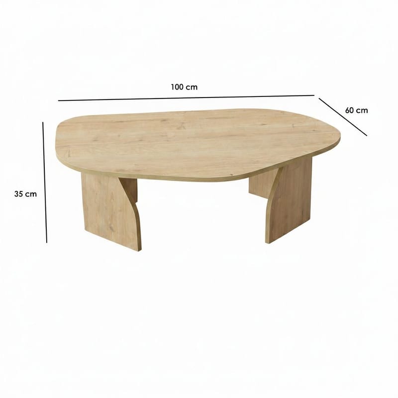 Berriaren Soffbord 100 cm - Sapphire oak - Möbler - Bord & matgrupp - Soffbord