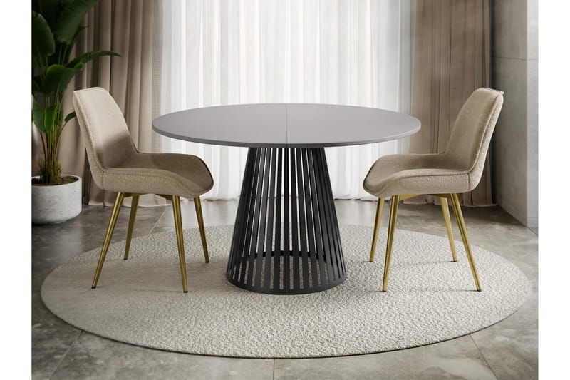 Beylen Matbord 100 cm Rund - Grå/Svart - Möbler - Bord & matgrupp - Matbord & köksbord