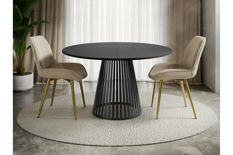 Beylen Matbord 100 cm Rund - Svart - Möbler - Bord & matgrupp - Matbord & köksbord