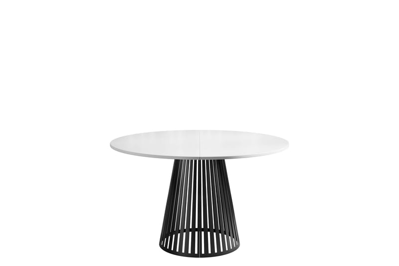 Beylen Matbord 100 cm Rund, Vit/Svart