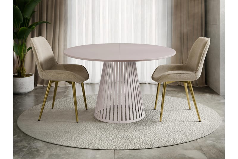 Beylen Matbord 120 cm Rund - Beige - Möbler - Bord & matgrupp - Matbord & köksbord