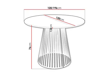 Beylen Matbord 120 cm Rund - Beige - Möbler - Bord & matgrupp - Matbord & köksbord