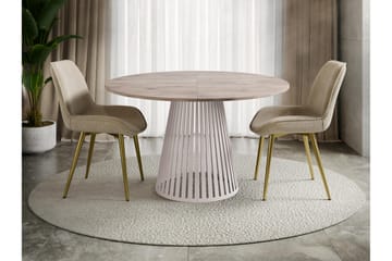 Beylen Matbord 120 cm Rund - Brun/Beige - Möbler - Bord & matgrupp - Matbord & köksbord