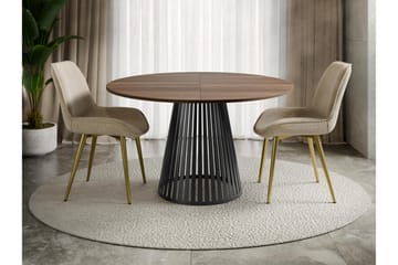 Beylen Matbord 120 cm Rund - Brun/Svart - Möbler - Bord & matgrupp - Matbord & köksbord