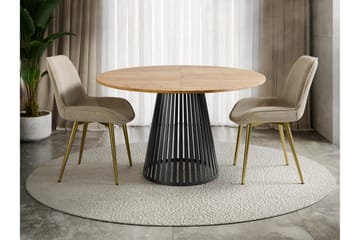 Beylen Matbord 120 cm Rund - Brun/Svart - Möbler - Bord & matgrupp - Matbord & köksbord