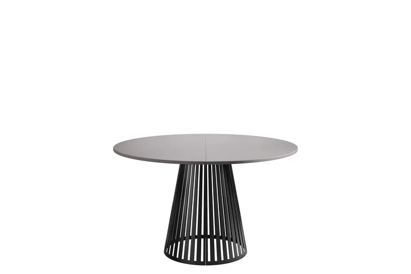 Beylen Matbord 120 cm Rund, Grå/Svart