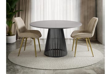 Beylen Matbord 120 cm Rund - Grå/Svart - Möbler - Bord & matgrupp - Matbord & köksbord