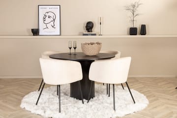 Svart - Vit, beige