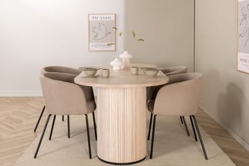 Vit - Svart / beige