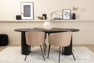 Svart - Svart / beige