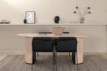 Bianca Matbord 200 cm Ovalt med 4 Tvista Barstol - Möbler - Bord & matgrupp - Matgrupp