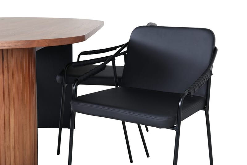 Bianca Matbord 200 cm Ovalt med 4 Tvista Barstol - Möbler - Bord & matgrupp - Matgrupp