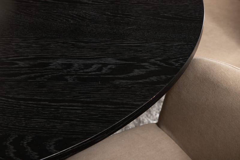 Bianca Matgrupp 110 cm Rund med 4 Berit stolar - Beige - Möbler - Bord & matgrupp - Matgrupp