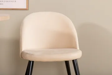 Bianca Matgrupp 200 cm Oval med 4 Velvet stolar - Beige - Möbler - Bord & matgrupp - Matgrupp