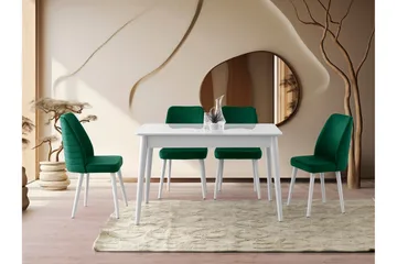 Bingdi Matbord 130 cm Rektangulär - Vit - Möbler - Bord & matgrupp - Matbord & köksbord