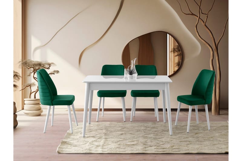 Bingdi Matbord 130 cm Rektangulär - Vit - Möbler - Bord & matgrupp - Matbord & köksbord