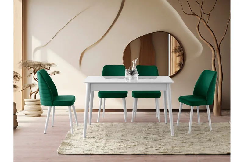 Bingdi Matbord 130 cm Rektangulär - Vit - Möbler - Bord & matgrupp - Matbord & köksbord