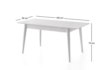 Bingdi Matbord 130 cm Rektangulär - Vit - Möbler - Bord & matgrupp - Matbord & köksbord