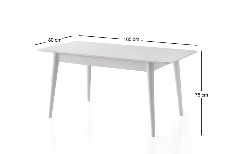 Bingdi Matbord 130 cm Rektangulär - Vit - Möbler - Bord & matgrupp - Matbord & köksbord