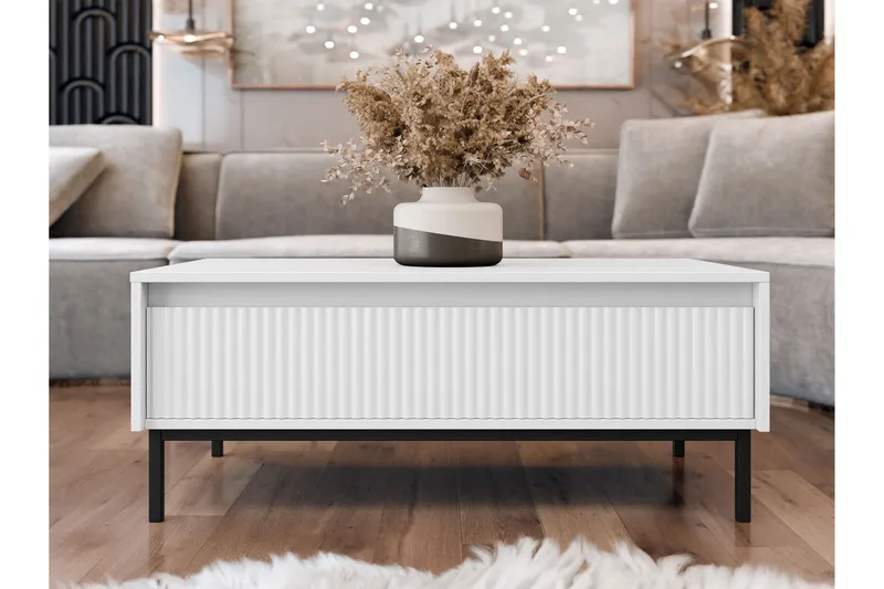 Bjurholm Soffbord 100 cm - Vit - Möbler - Bord & matgrupp - Soffbord