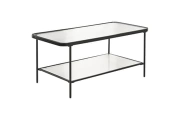 Blair Rektangulärt Soffbord med Hylla i Metall och Glas - Klar - Möbler - Bord & matgrupp - Soffbord