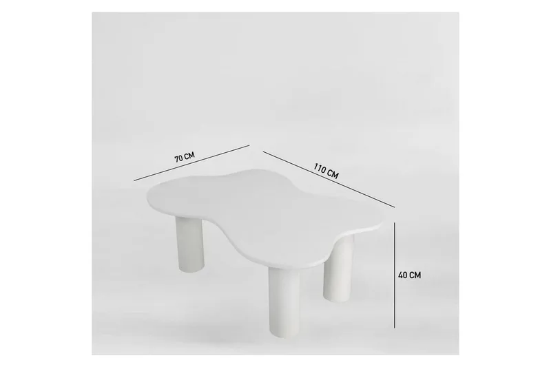 Bloomis Soffbord 110 cm - Vit - Möbler - Bord & matgrupp - Soffbord