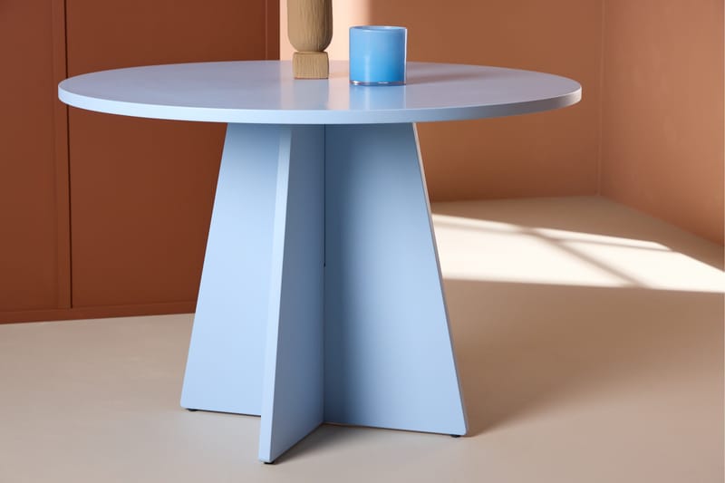 Bootcut Matbord 110 cm Rund - Blå - Möbler - Bord & matgrupp - Matbord & köksbord