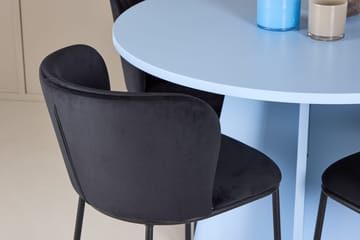 Bootcut Matbord 110 cm Rund med 4 Edina Matstol - Möbler - Bord & matgrupp - Matgrupp