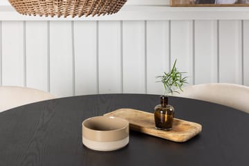 Bootcut Matbord 110 cm Runt med 4 Berit Karmstol Sammet med Armstöd - Möbler - Bord & matgrupp - Matgrupp