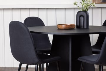Bootcut Matbord 110 cm Runt med 4 Polar Matstol - Möbler - Bord & matgrupp - Matgrupp