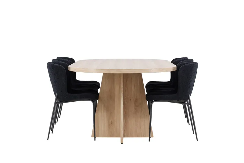 Bootcut Matbord 230x115 cm med 6 Modesto Matstol - Möbler - Bord & matgrupp - Matgrupp
