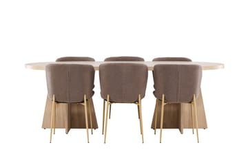 Bootcut Matbord 230x115 cm med 6 Modesto Matstol - Möbler - Bord & matgrupp - Matgrupp