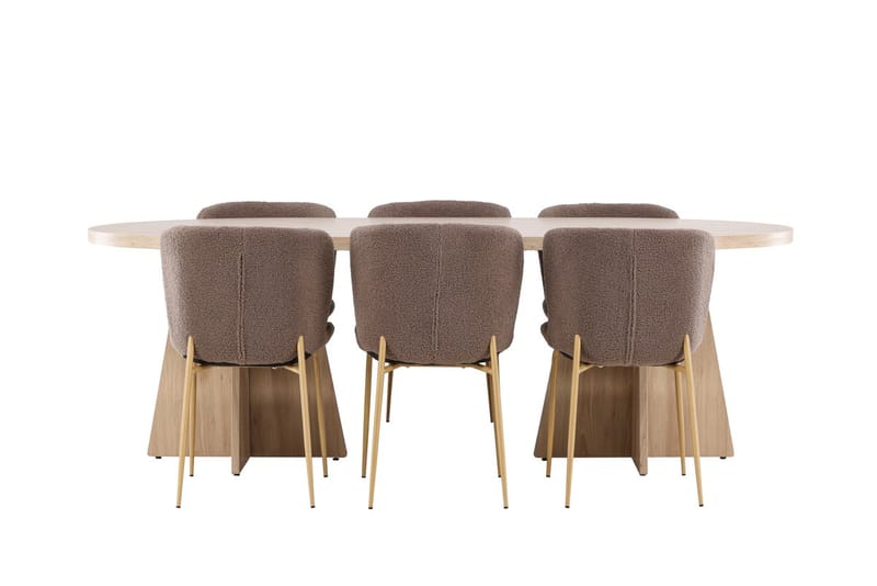 Bootcut Matbord 230x115 cm med 6 Modesto Matstol - Möbler - Bord & matgrupp - Matgrupp