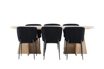 Bootcut Matbord 230x115 cm med 6 Modesto Matstol - Möbler - Bord & matgrupp - Matgrupp