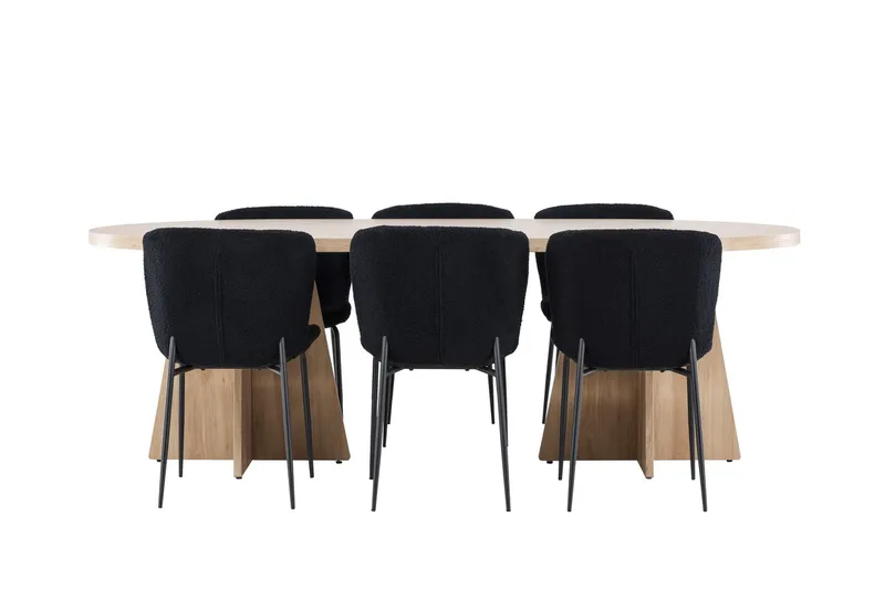 Bootcut Matbord 230x115 cm med 6 Modesto Matstol - Möbler - Bord & matgrupp - Matgrupp